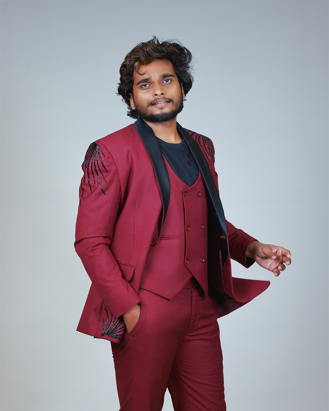Maroon Suit